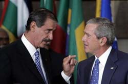 George W. Bush, Vicente Fox to discuss border security