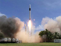 US private space company launches its first satellite into space