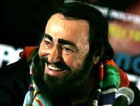 Luciano Pavarotti undergoes cancer surgery, recovering in hospital