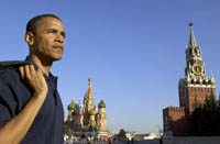 Barack Obama travels around the world