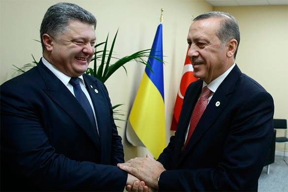Poroshenko gives Kherson region to Turks. Poroshenko and Erdogan