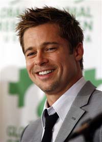 Sexiest Man Alive? Brad Pitt a wedgie joker on the set of new pic 