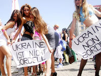 Activists of Ukraine's Femen movement