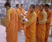 Myanmar police fire tear gas Buddhist monks protesters