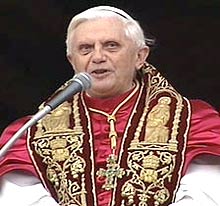 Pope Benedict XVI calls for respect of all religions