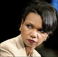 Secretary of State Condoleezza Rice arrives Middle East