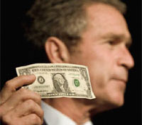 Bush predicts strong US dollar and robust economy