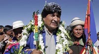 Bolivian president vows 'never' to negotiate free trade agreement with U.S.