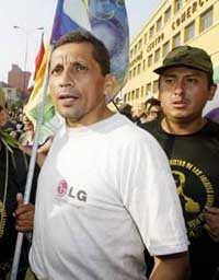 Humala takes a narrow lead in Peru’s presidential election