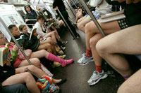No Pants Subway Rides Popular Everywhere, But Not in Russia