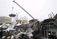 Moscow roof collapse: 31 killed
