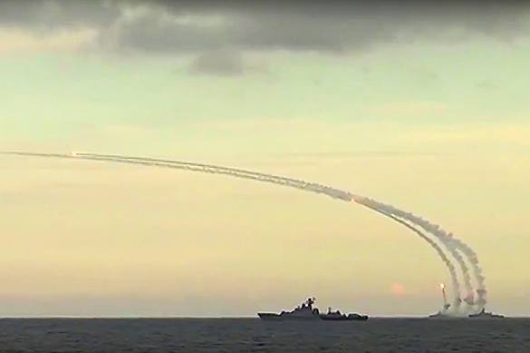 Russia's Caspian Flotilla holds drills to respond to nuclear threat. Caspian Flotilla fires missiles