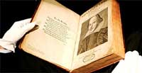 3 million pounds for Shakespeare's book