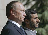 Putin and Ahmadinejad imply USA has no rights to launch military action against Iran