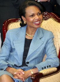 Condoleezza Rice seeks support from Egypt