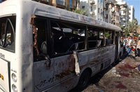Explosion rips through bus carrying civilians and Lebanese military men, killing 18