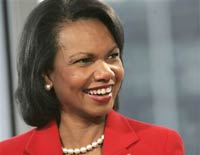 Secretary of State Rice arrives in Ramallah for meetings with Palestinian leaders