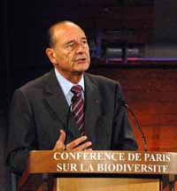 Chirac urges to avoid sanctions on Palestinians