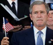 Bush marks Sept. 11 anniversary at attack sites in New York