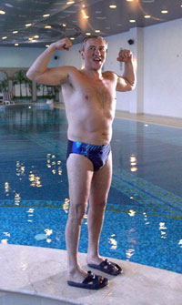 Kiev mayor strips down to his speedo in public to prove he is not crazy