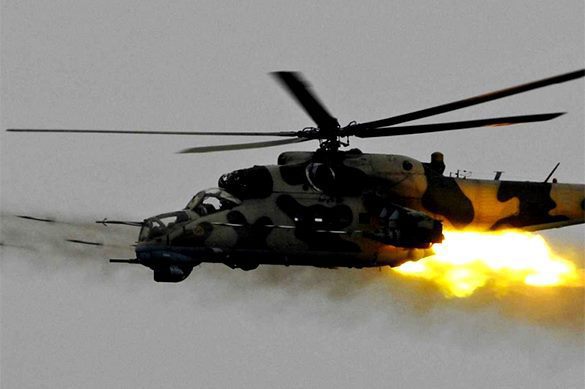 In Ukraine, combat helicopter attacks Poroshenko's neighbors. 57949.jpeg