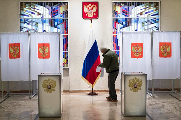 Most Russians happy with election results, despite low interest in politics. 58952.jpeg