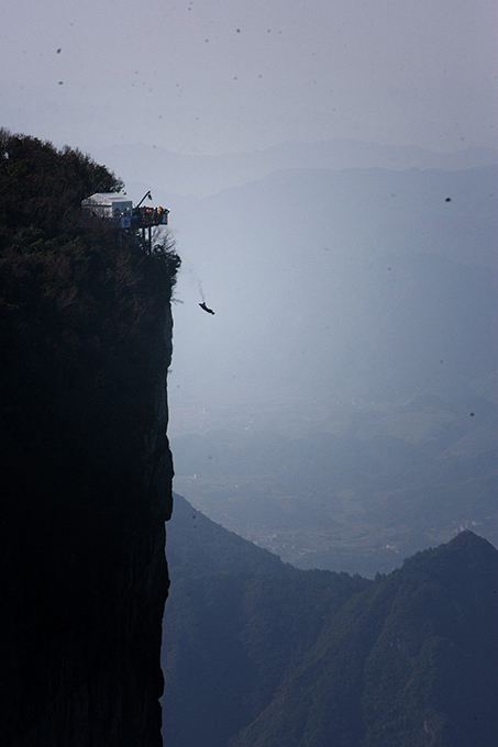 Contest of flying people held in China