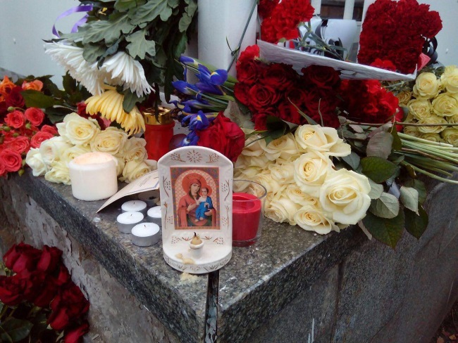 Russians crying for France