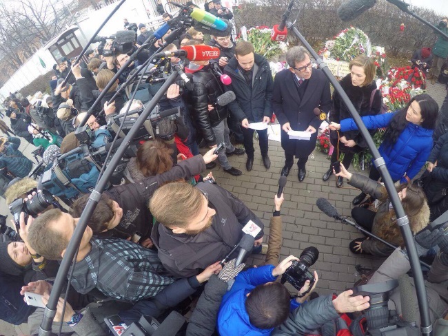 Russians crying for France