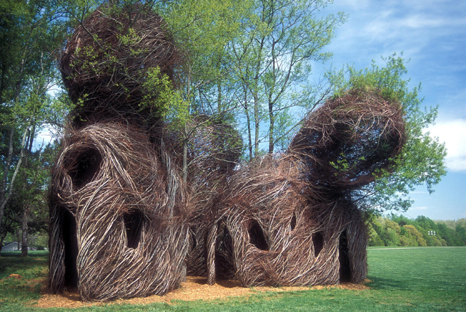 Willow-weaving art by Patrick Dougherty