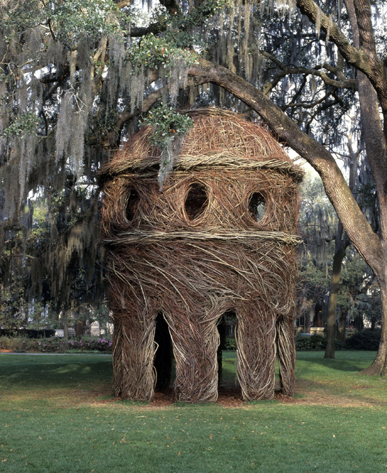 Willow-weaving art by Patrick Dougherty