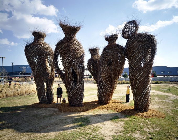 Willow-weaving art by Patrick Dougherty