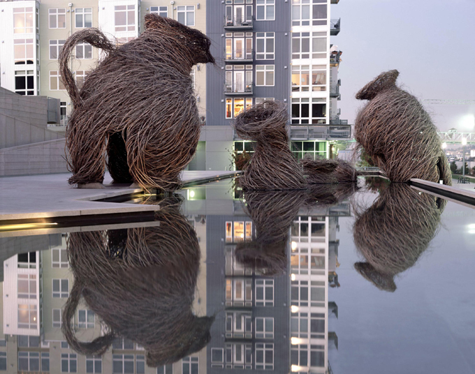 Willow-weaving art by Patrick Dougherty