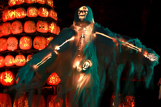 Getting trick-or-treating with it