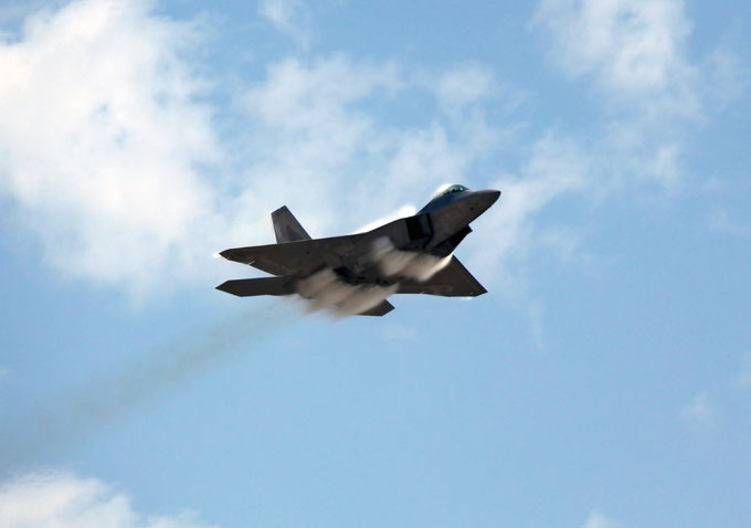 F-22 Raptor in action