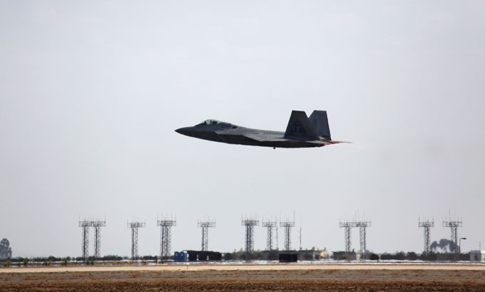 F-22 Raptor in action