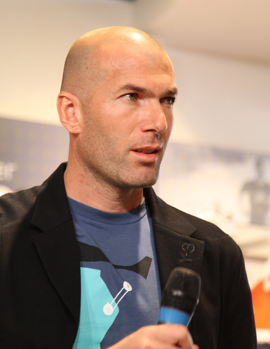 Football legend Zinedine Zidane in Moscow