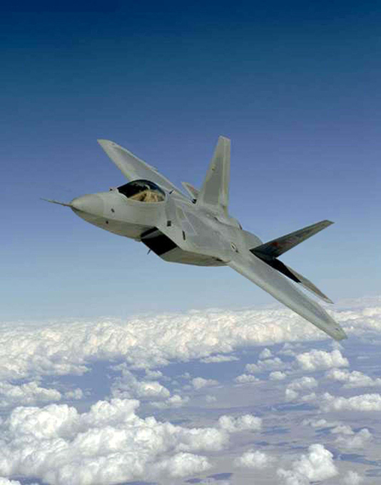 F-22 Raptor in the sky