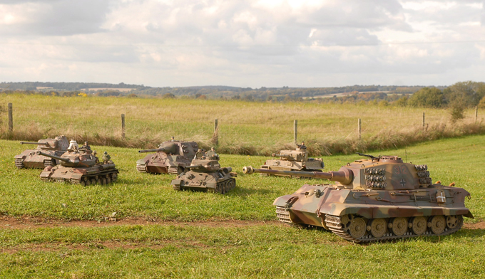 Remote-controlled King Tiger