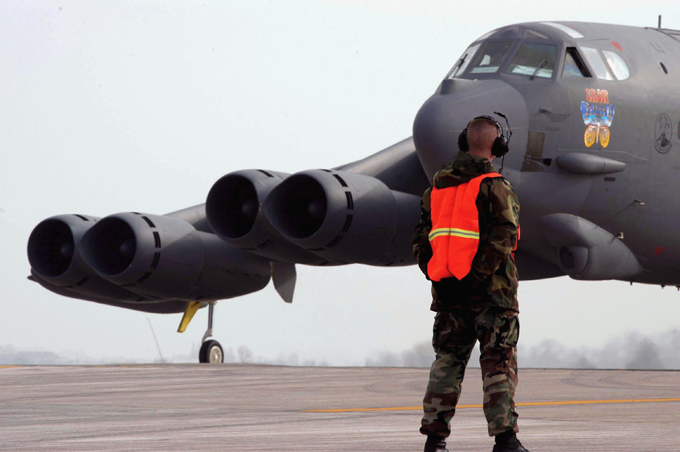 B-52. Loaded with bombs