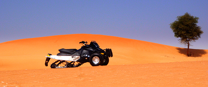 SAND-X fastest tracked all terrain Vehicle