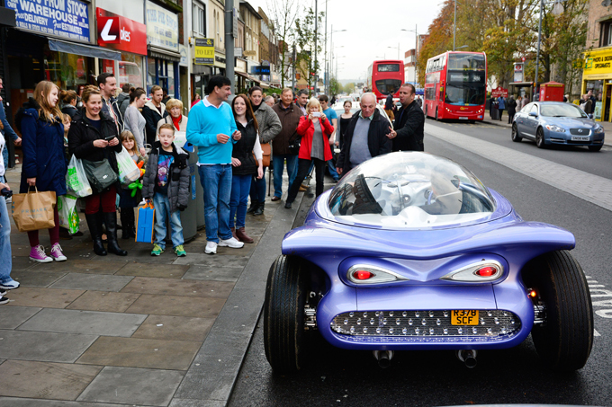 Man builds his dream car from household rubbish