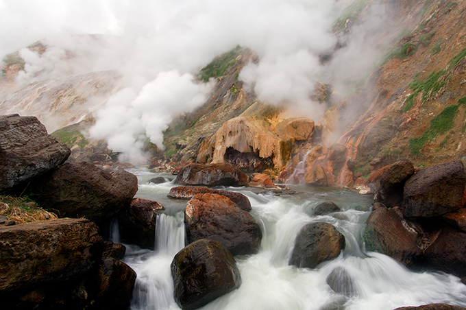 The Valley of Geysers in Russia's Kamchatka