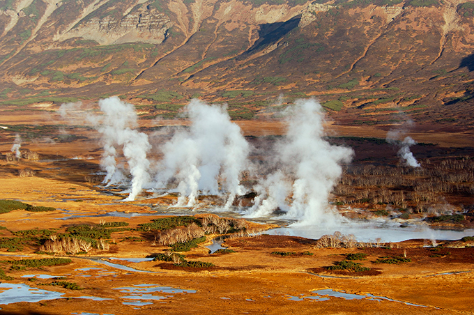 The Valley of Geysers in Russia's Kamchatka