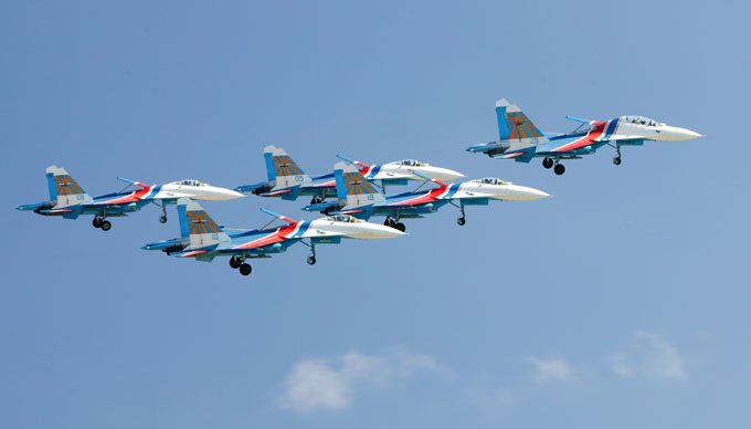 Russian Knights mark 20th anniversary