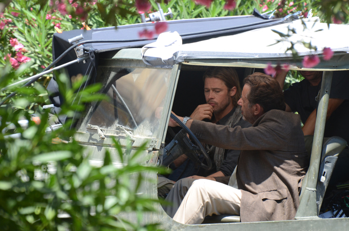 On the set of World War Z