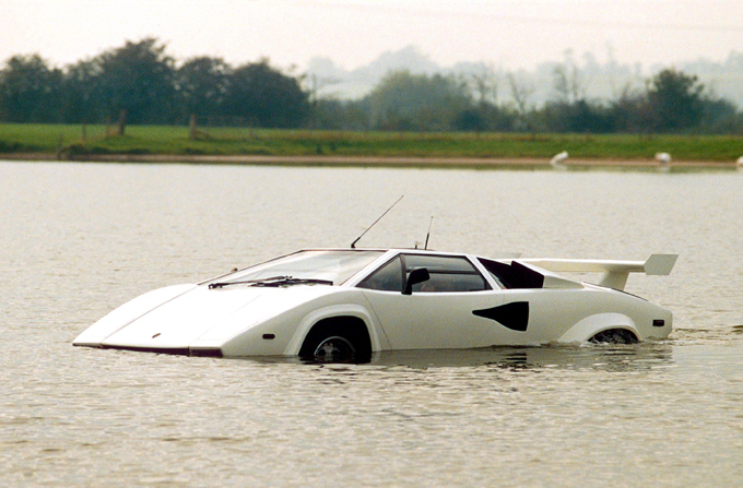 Some cars can swim. Some buses can too