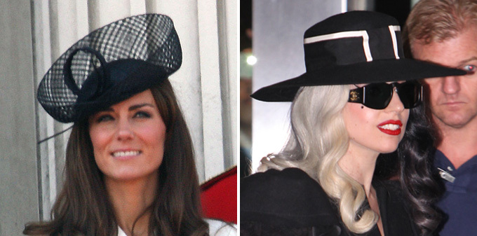 Kate Middleton vs. Lady Gaga in hat battle