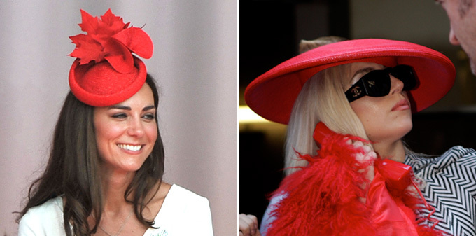 Kate Middleton vs. Lady Gaga in hat battle