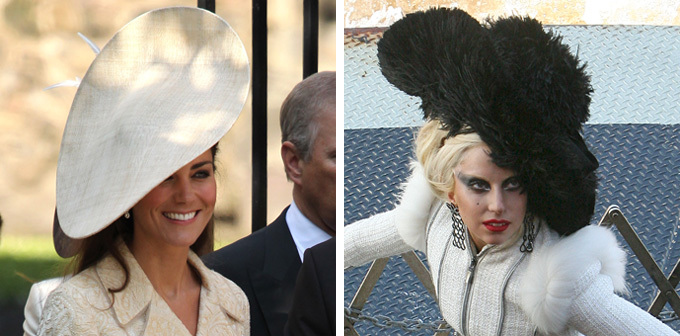 Kate Middleton vs. Lady Gaga in hat battle